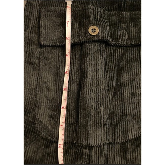 L&S Designs Vintage 90's Corduroy Button Down Long Cargo Skirt - Sz L - Picture 8 of 10